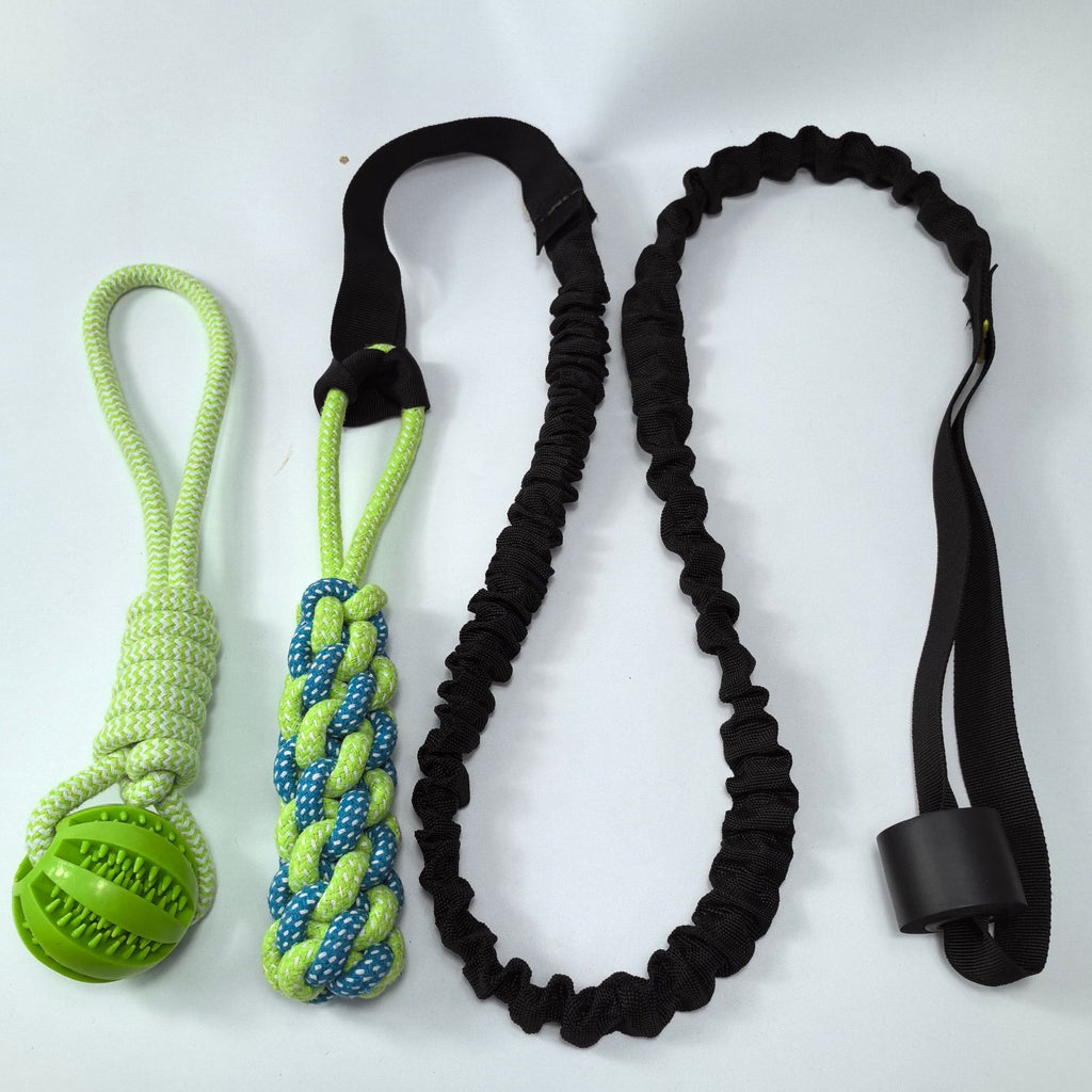 Green Tug of War Rope Toy for Dogs