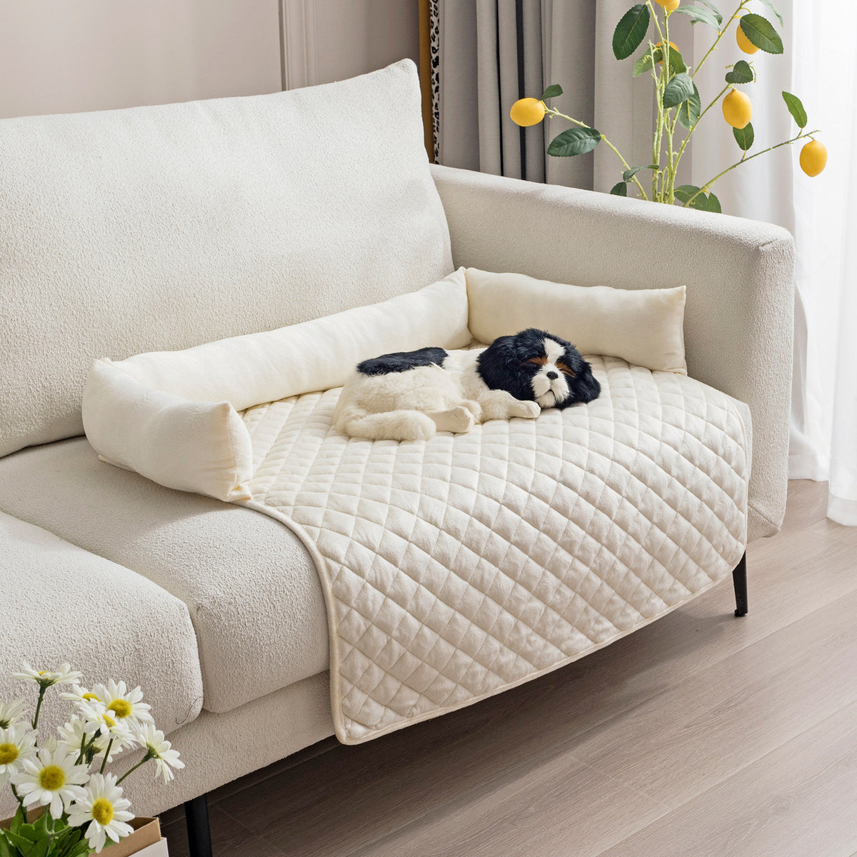 Pet Pad Sofa Bed with Pillow in Multiple Colors