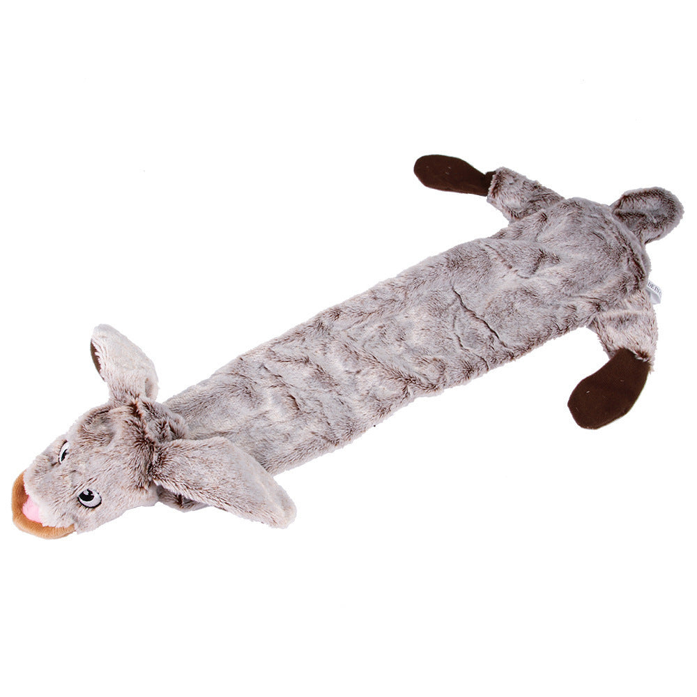 Dog Chew Toy Plush Squeaky Paper Toy with Animal Designs