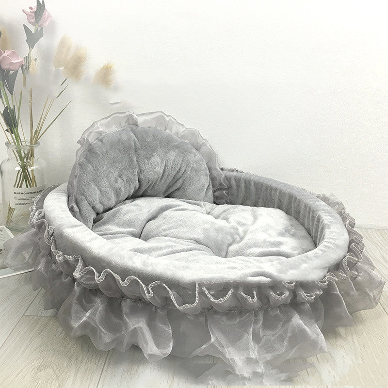 Princess-Style Dog Bed Nest
