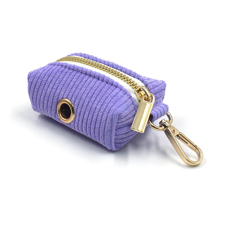 Corduroy Poop Bag Holder for Dogs
