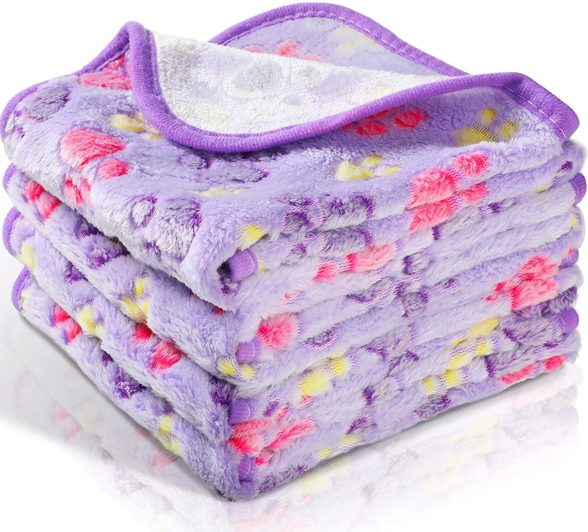 Cozy Coral Fleece Dog Blanket in Multiple Colors
