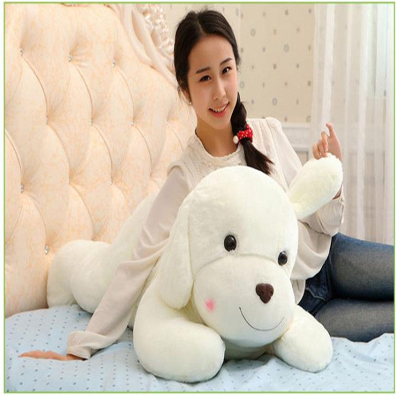 White Plush Dog Toy