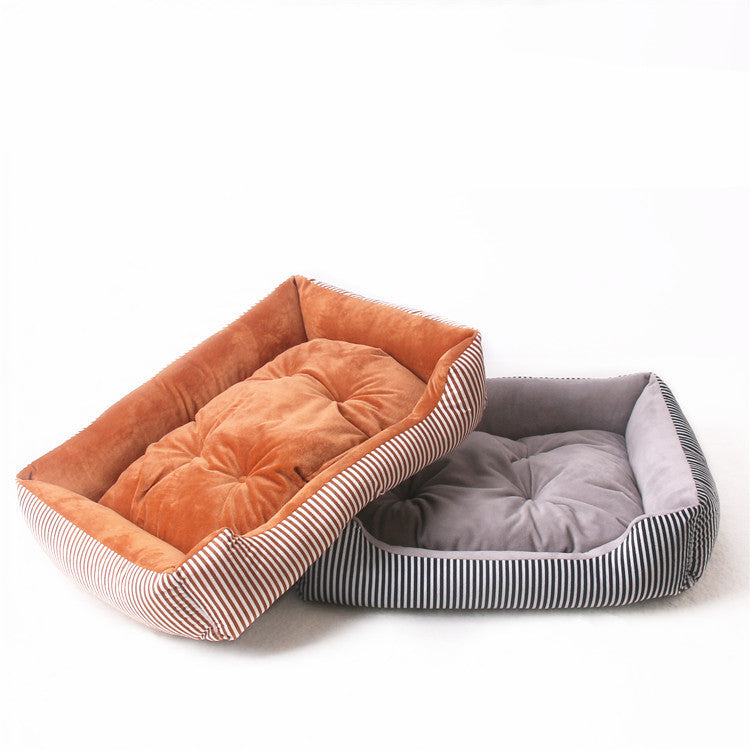 Striped and Star Pattern Dog Bed Mattress