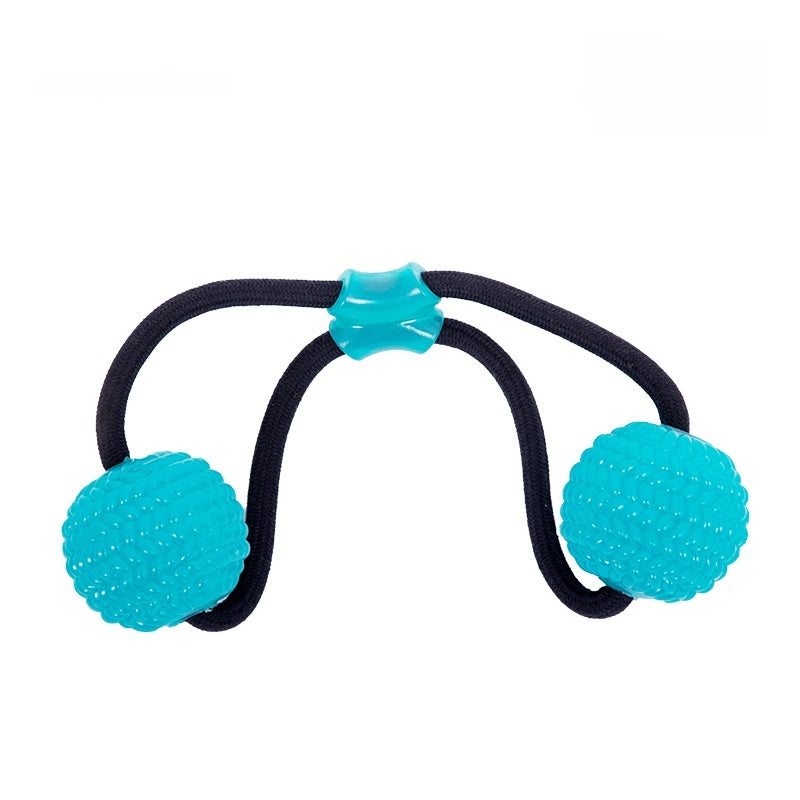 Natural Rubber Chew and Fetch Toy with Rope