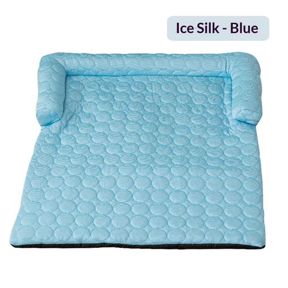 Ice Silk Cooling Mat Dog Bed