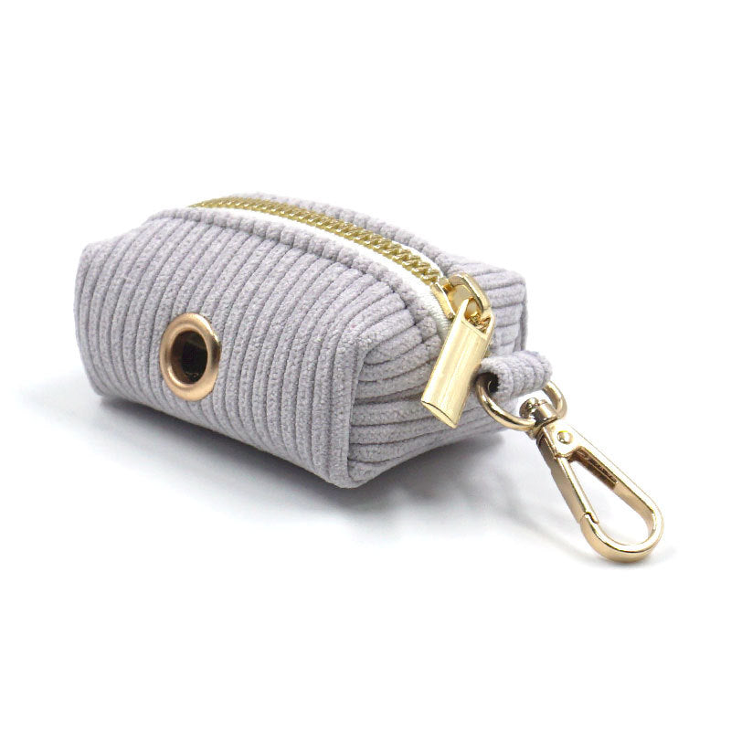 Corduroy Poop Bag Holder for Dogs