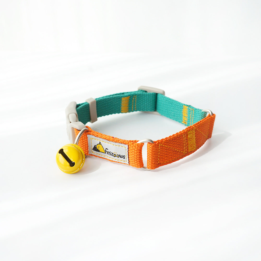 Hit Color Dog Collar - Bright Two-Tone Collar for Dogs