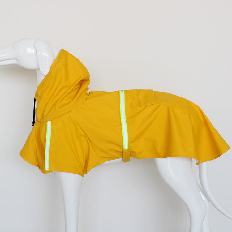 Windproof and Rainproof Dog Raincoat in Bright Colors