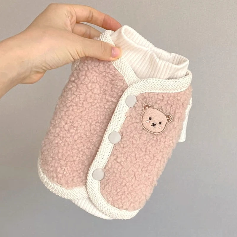 Cozy Thickened Cotton Coat for Dogs, Fall Winter Wear