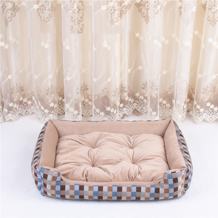 Striped and Star Pattern Dog Bed Mattress