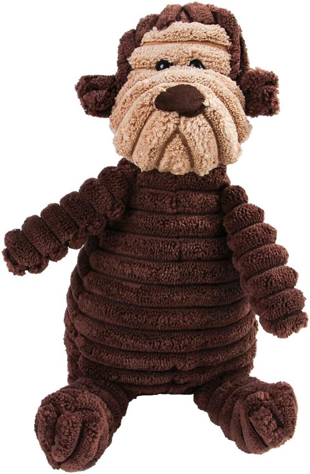 Plush Squeaky Dog Toy with Multiple Animal Designs