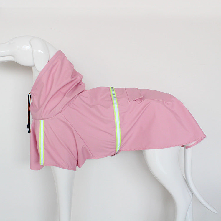 Windproof and Rainproof Dog Raincoat in Bright Colors