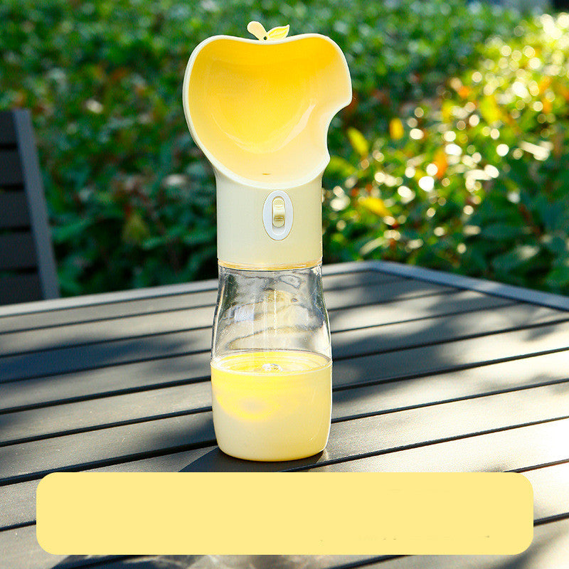 Portable Dog Water Bottle with Food Cup