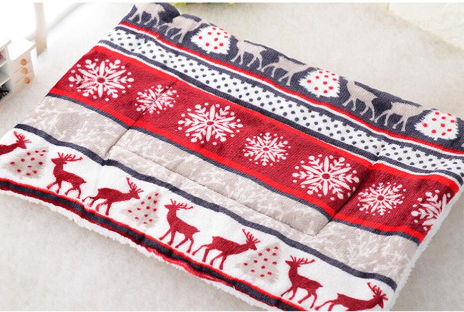 Leopard and Deer Patterned Dog Blanket Mat