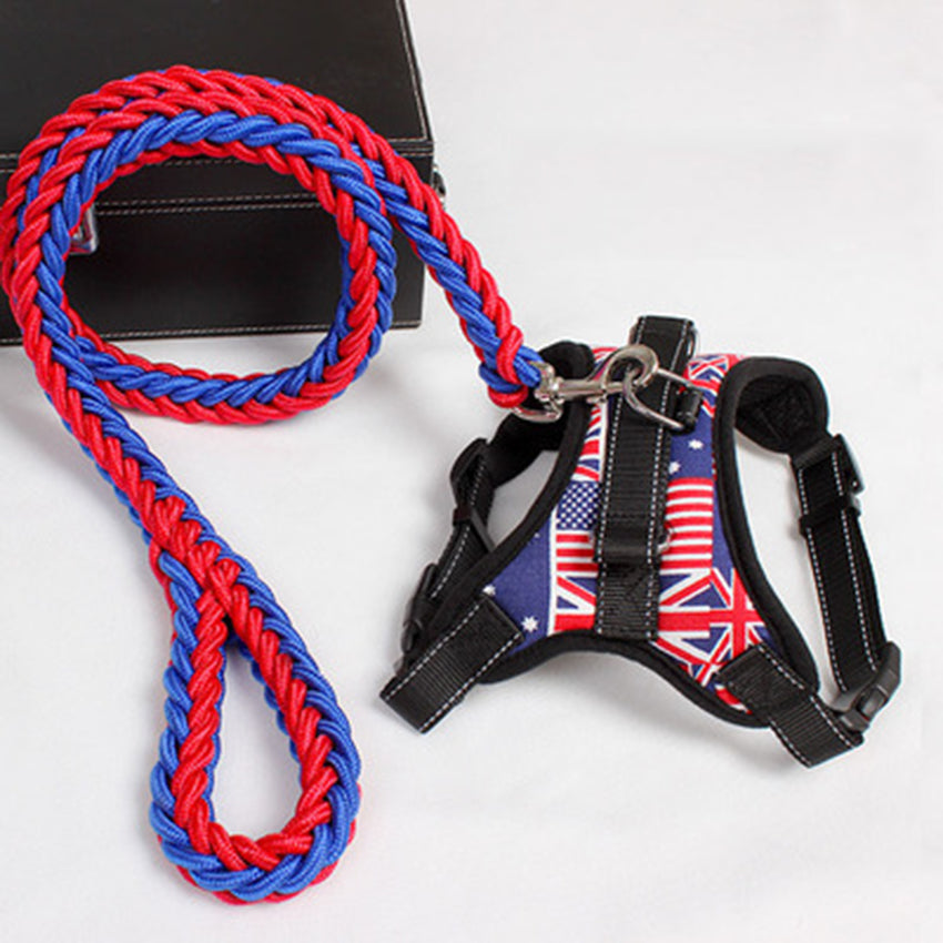 Dog Leash Chest Strap Harness in Multiple Colors