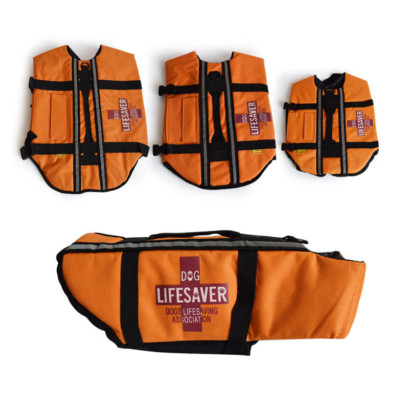 Orange Dog Swim Vest in Three Sizes