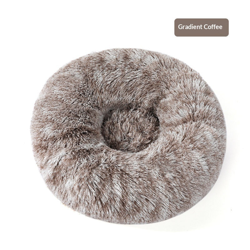 Cozy Gradient Dome Dog Bed for Winter