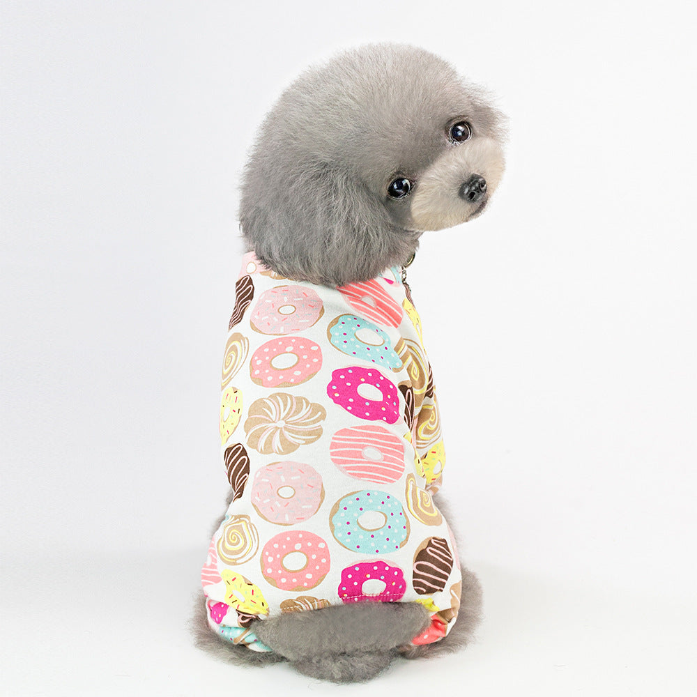 Striped Biker Pajamas for Dogs