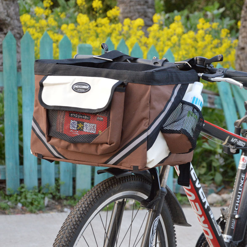Front Basket Dog Bicycle Carrier in Multiple Colors