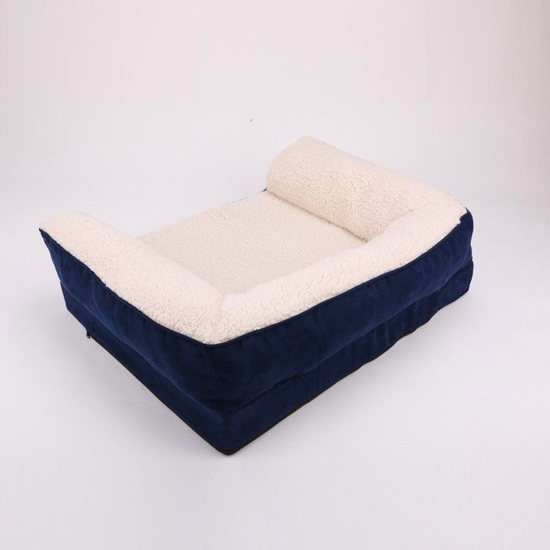 Navy Blue Sofa Dog Bed Four Seasons Universal