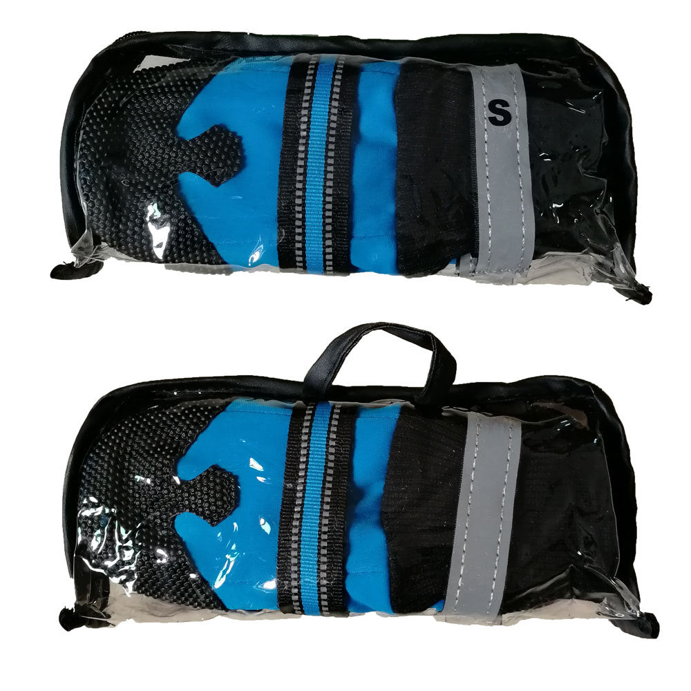 Waterproof Boots for Large and Medium Dogs in Rose Red and Blue