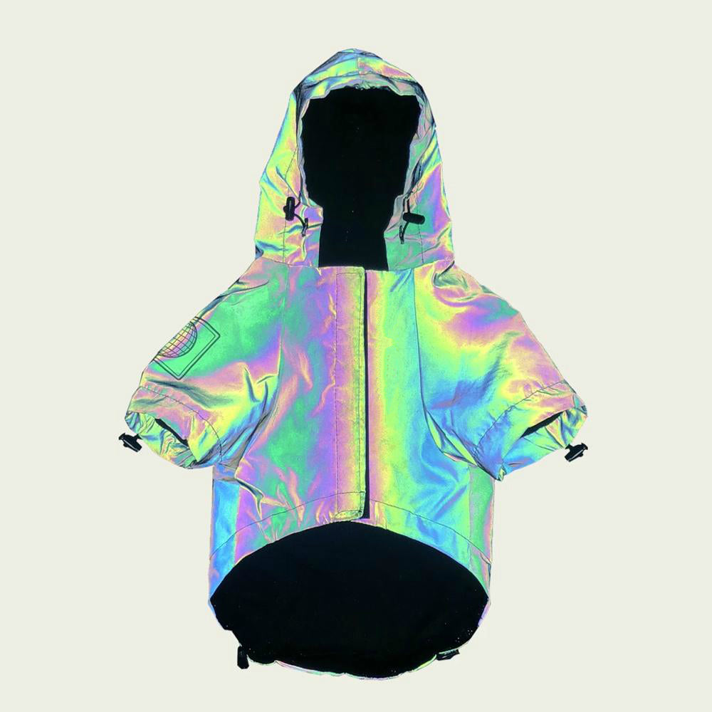 Reflective Windbreaker Hoodie Dog Jacket