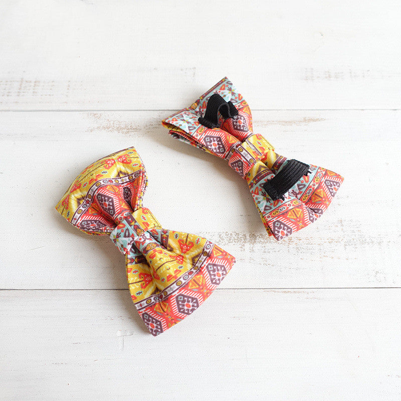 Bohemia Dog Bow Tie Collar