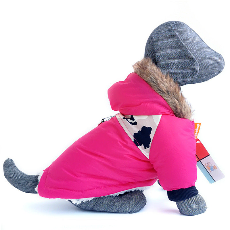 Dog Autumn And Winter Warm Vest Hoodie