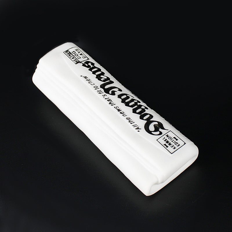Squeaky Newspaper Chew Toy in Black & White