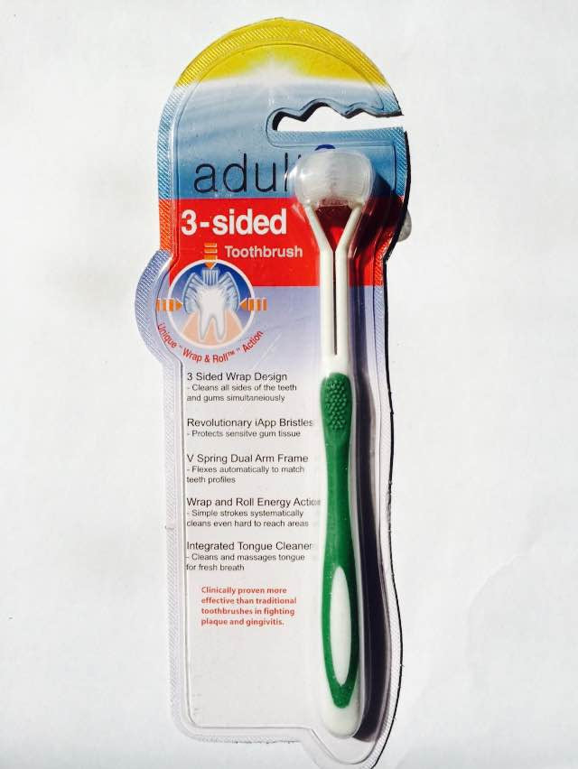 Three-Sided Toothbrush for Dogs