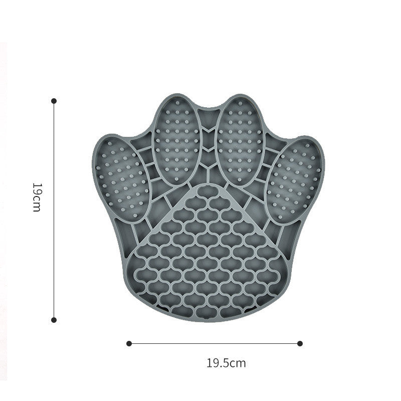 Silicone Licking Mat for Dogs in Blue and Grey