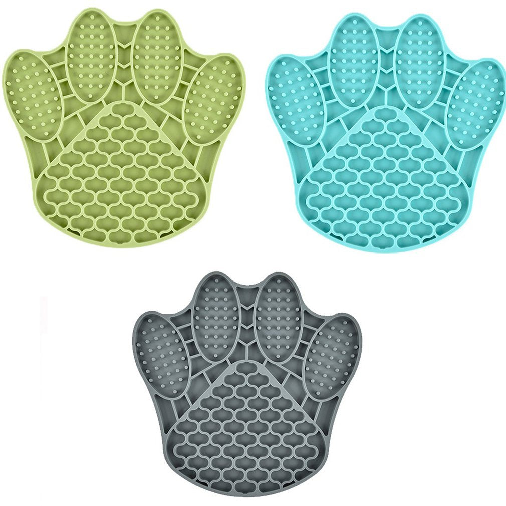 Silicone Licking Mat for Dogs in Blue and Grey