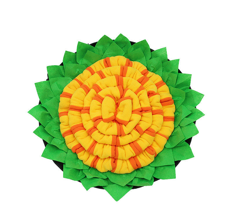 Sniffing Mat Blanket in Red, Yellow, Green & Grey