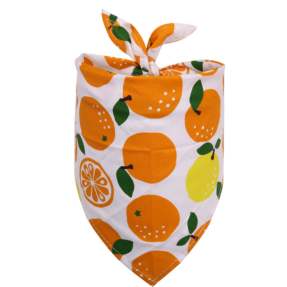 Cotton Triangle Dog Bandana Scarf