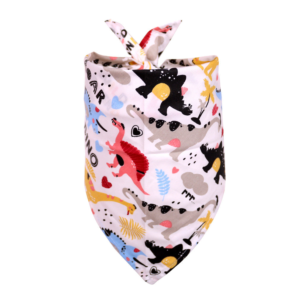 Cotton Triangle Dog Bandana Scarf