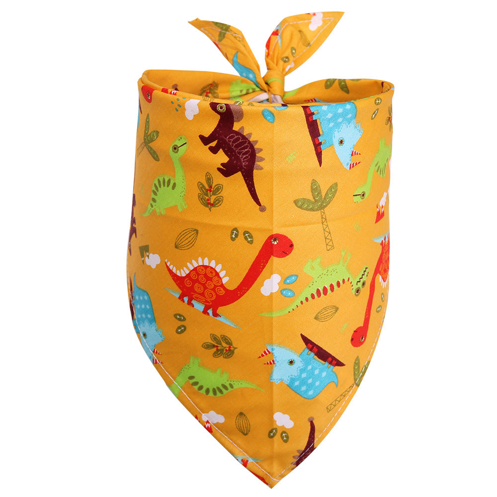 Cotton Triangle Dog Bandana Scarf