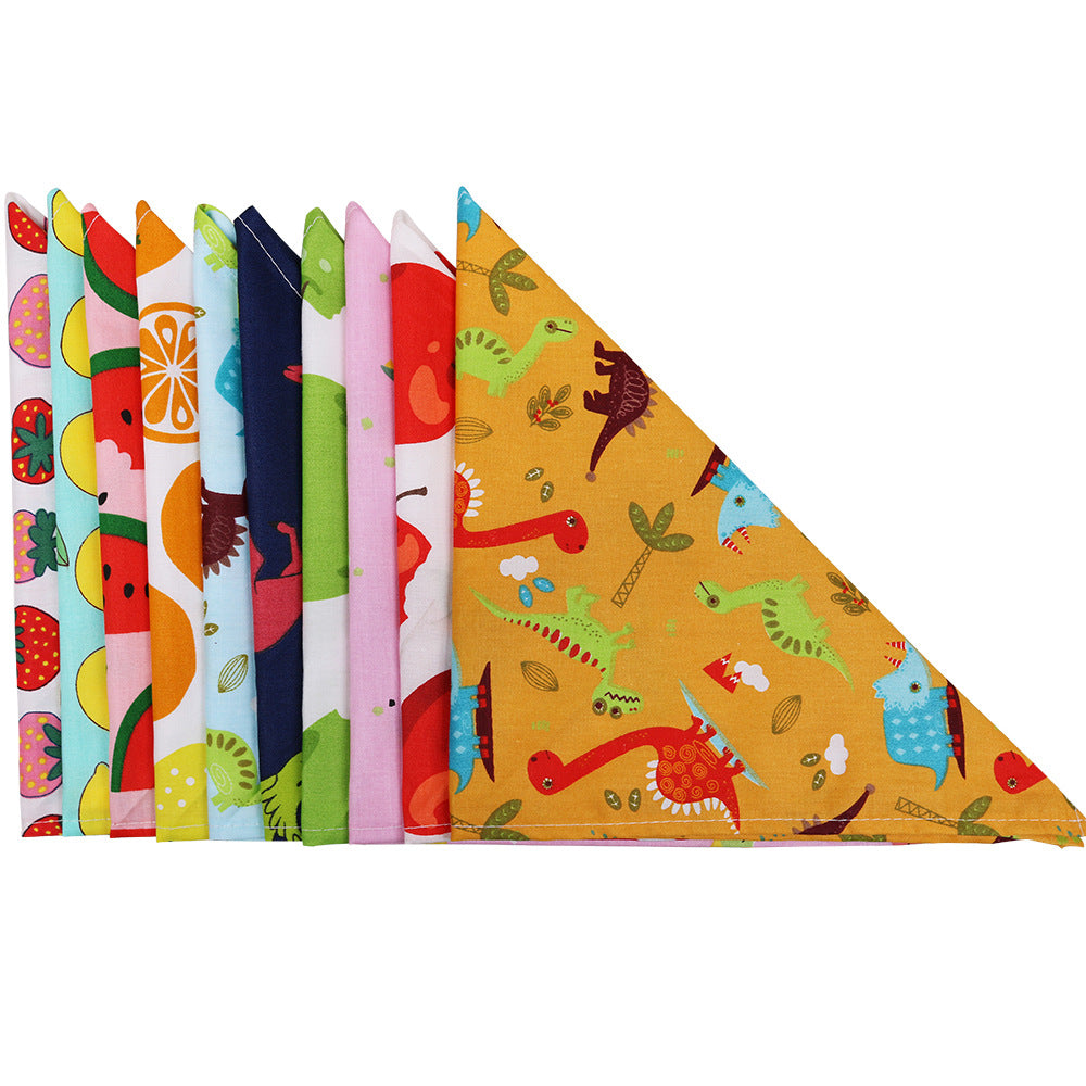 Cotton Triangle Dog Bandana Scarf