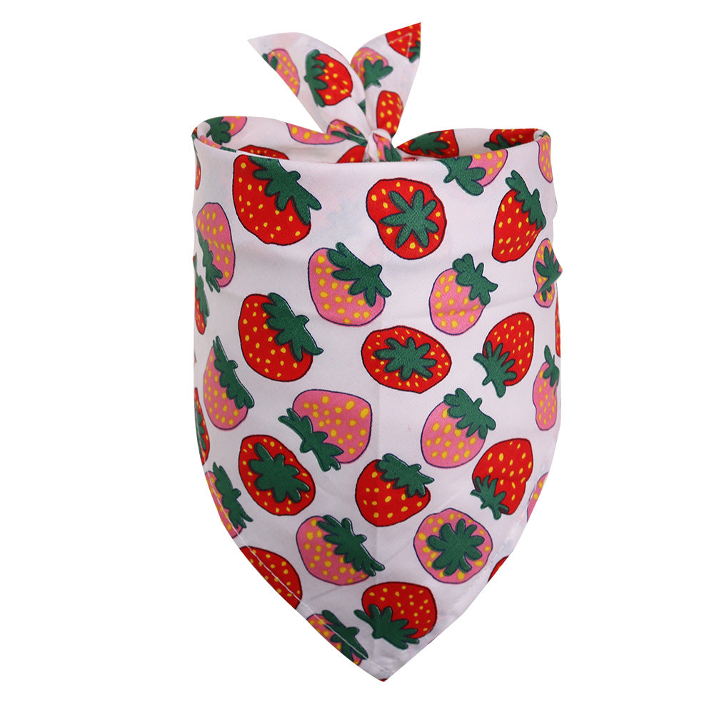 Cotton Triangle Dog Bandana Scarf