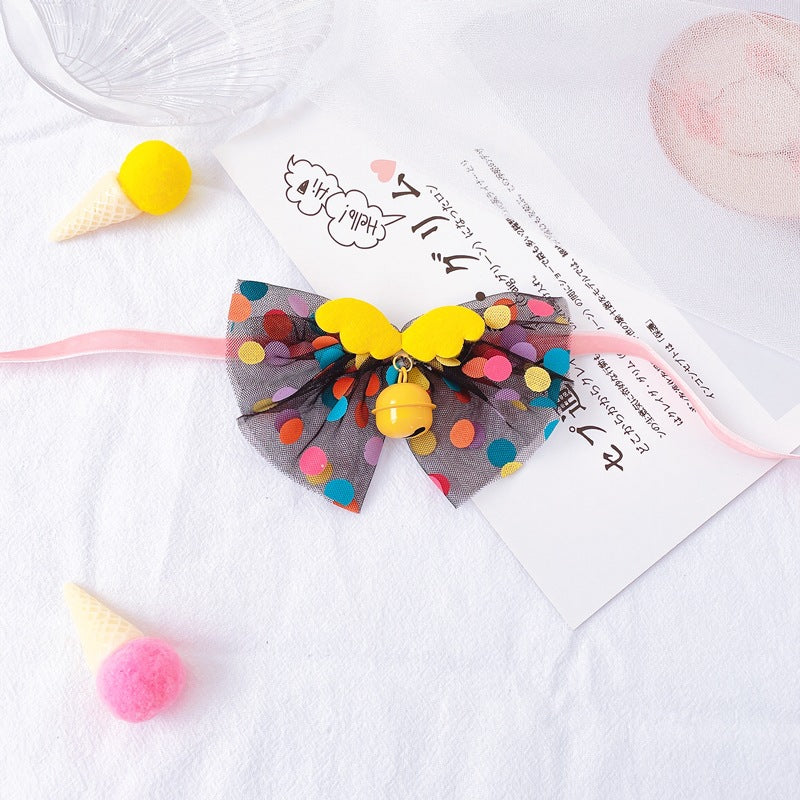 Bow Tie Bell Collar for Dogs