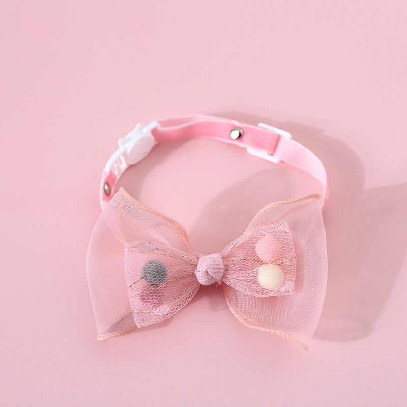 Sparkle Bow Tie Collar for Dogs