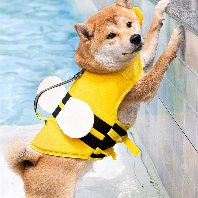 Animal-Shaped Dog Swim Vest in Multiple Colors