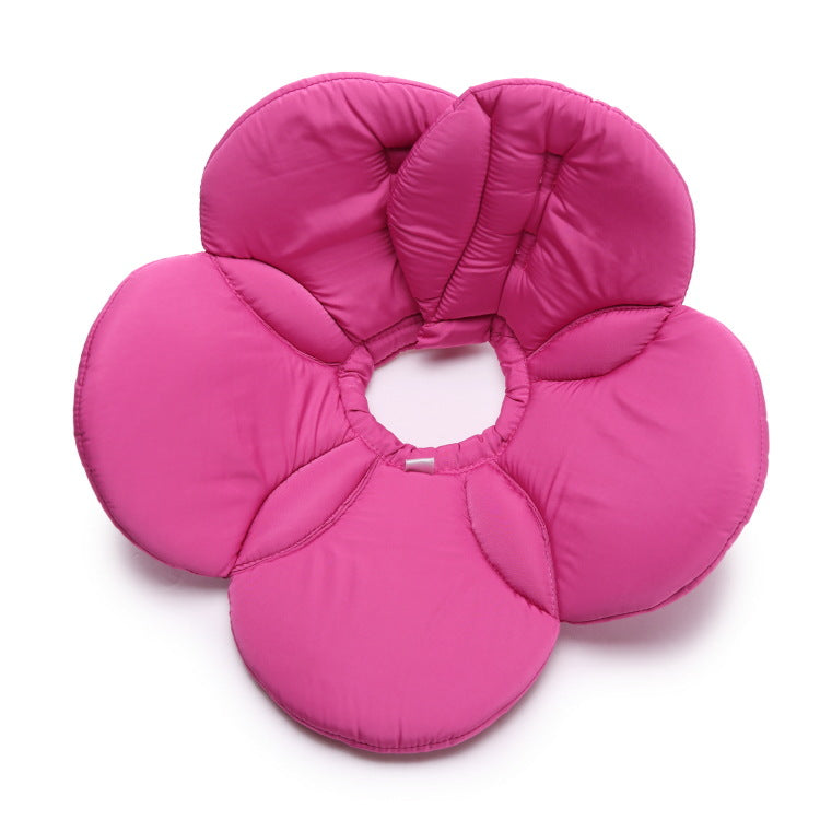 Soft Flower-Shaped Neck Cushion Collar for Dogs