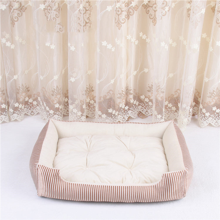 Striped and Star Pattern Dog Bed Mattress