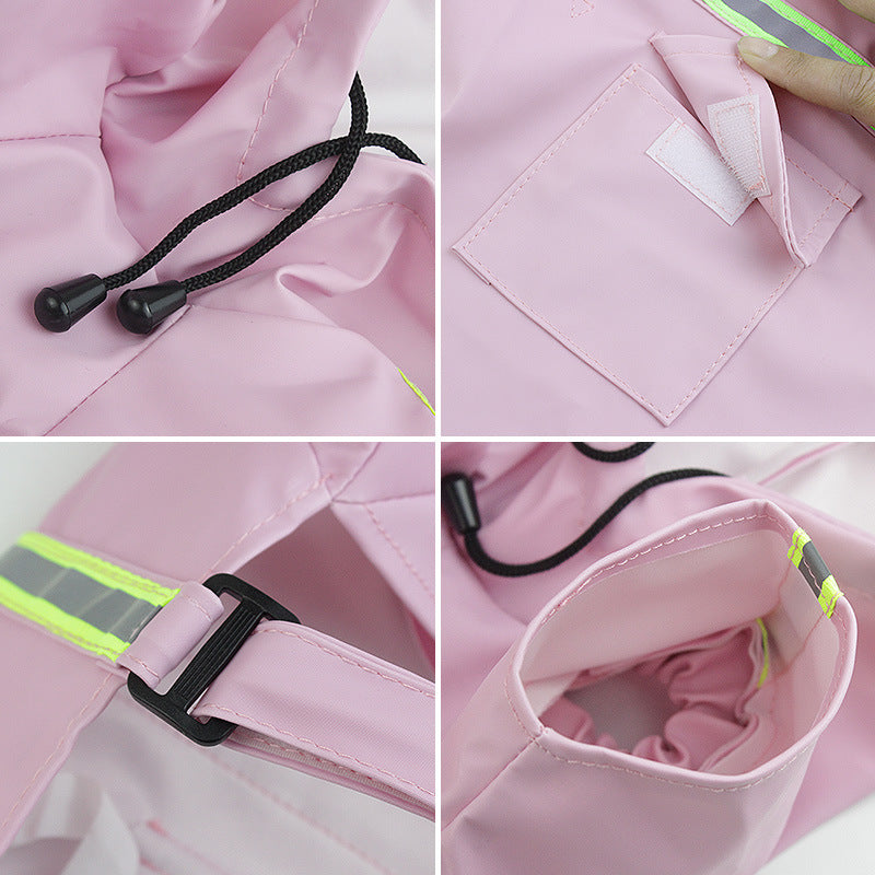 Windproof and Rainproof Dog Raincoat in Bright Colors