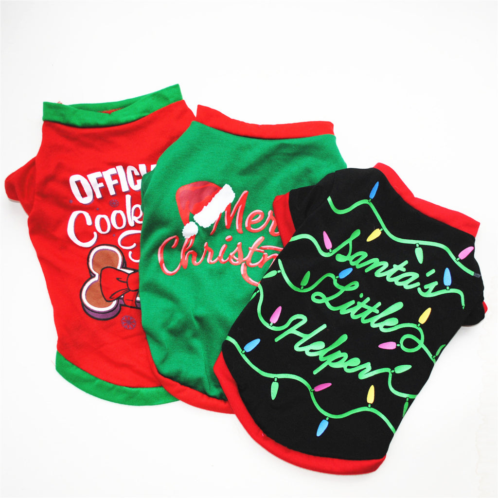 Christmas Costume Vest T-Shirt for Dogs