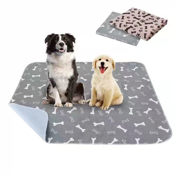 Dog Training Pad with Bone Print Design