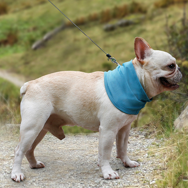 Instant Cooling Blue Dog Bandana Scarf Wrap
