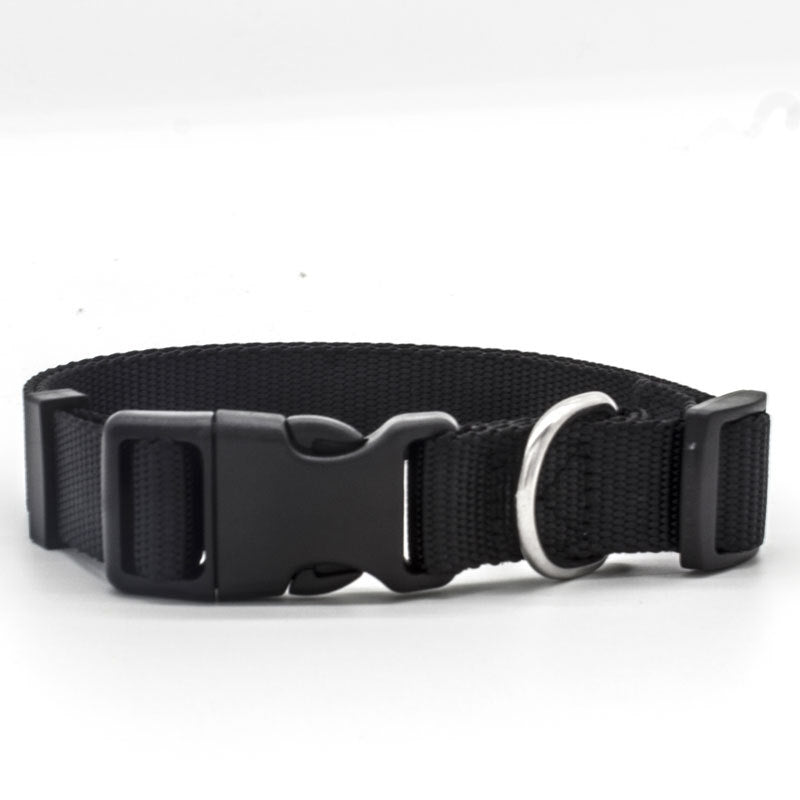 Adjustable Nylon Dog Collar in 9 Colours