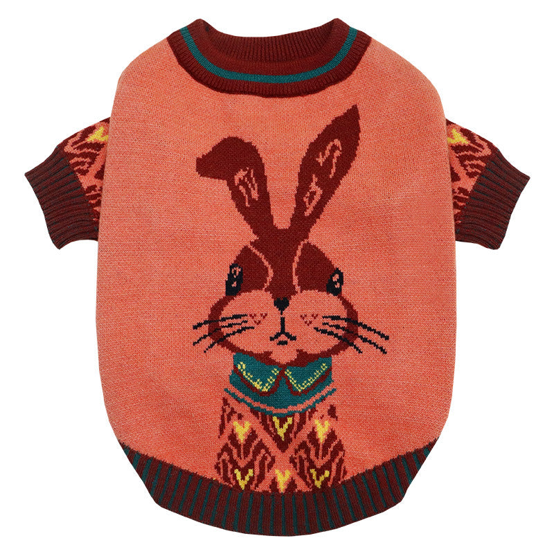 Bunny Dog Sweater for Bulldogs and Stocky Dogs